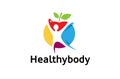 Creative Colorful Healthy Spiritual Body Logo Design