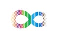 Creative Colorful Infinity Symbol Logo Design Illustration