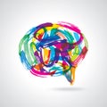 Creative colorful speech bubbles