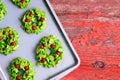 Creative colorful Xmas wreath cookies