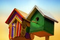 Creative Colours Wooden Birds House