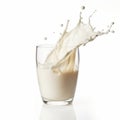 Creative Commons Attribution: Milk Splashing On White Background