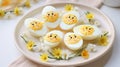 Creative Commons Attribution: Small Eggs On Decorated Plate