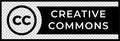 Creative commons rights management sign with circular CC icon.