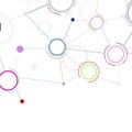 Creative communicational network background Royalty Free Stock Photo