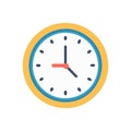 Creative Compact Wall Clock Design Icon Royalty Free Stock Photo