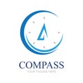 Creative Compass Concept Logo Design Template Royalty Free Stock Photo