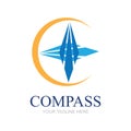 Creative Compass Concept Logo Design Template Royalty Free Stock Photo