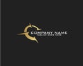 Creative Compass Concept Logo Design Template - Vector Royalty Free Stock Photo