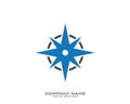 Creative Compass Concept Logo Design Template - Vector Royalty Free Stock Photo