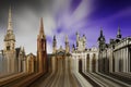 Creative composite view of Aberdeen skyline. Royalty Free Stock Photo