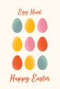 Creative concept for card, invitations, advertising, sale for Happy Easter.