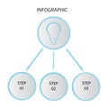 Creative concept for dark infographic. Business data visualization. Abstract circle elements of graph, diagram with 4 steps, optio