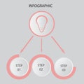 Creative concept for dark infographic. Business data visualization. Abstract circle elements of graph, diagram with 4 steps, optio