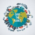 Creative concept Save the Planet
