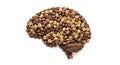 Coffee Brain: Stimulating Thoughts and Mental Energy Royalty Free Stock Photo