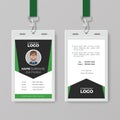 Creative Corporate ID Card Template with Green Details