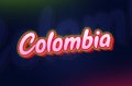 Creative Country Name Colombia text design