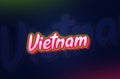 Creative Country Name Vietnam text design