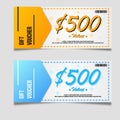 Creative coupon discount simple retro style