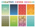 Creative Cover Designs. Royalty Free Stock Photo