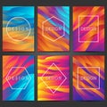 Creative covers design. Abstract backgrounds. Colorful gradients.