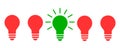 Creative creation ideas bulb, business idea -