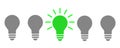 Creative creation ideas bulb, business idea - vector