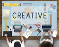 Creative Creativity Inspire Ideas Innovation Concept Royalty Free Stock Photo
