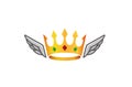Creative Crown Wings Logo