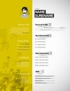 Creative curriculum vitae template