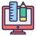 Creative, custom Isolated Vector Icon Which can easily modify or edit Royalty Free Stock Photo