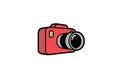 Creative Cute Camera Logo Design Symbol Vector Illustration Royalty Free Stock Photo