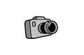 Creative Cute Camera Logo Design Symbol Vector Illustration Royalty Free Stock Photo