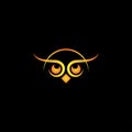 Creative cute owl logo design