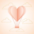 Love romantic hot air balloon