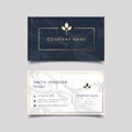 Creative dark textured modern clean business card design