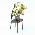 Creative and decorative chair with plants