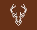 creative deer head logo design Deer art