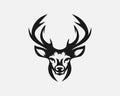 creative deer head logo design Deer art