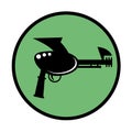 Alien blaster icon