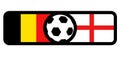 Belgium vs England flags