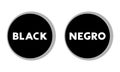 Black color indication symbol