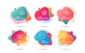 Creative design, Blog and Quick tips icons. Web tutorials sign. Designer, Chat message, Helpful tricks. Vector