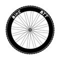 BTT bike wheel illustration