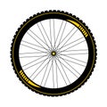 BTT bike wheel illustration