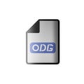 Computer odg file icon Royalty Free Stock Photo