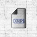Computer odg file icon Royalty Free Stock Photo