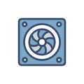 Creative CPU Fan Design Icon Royalty Free Stock Photo