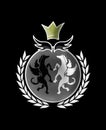 Elegant king emblem